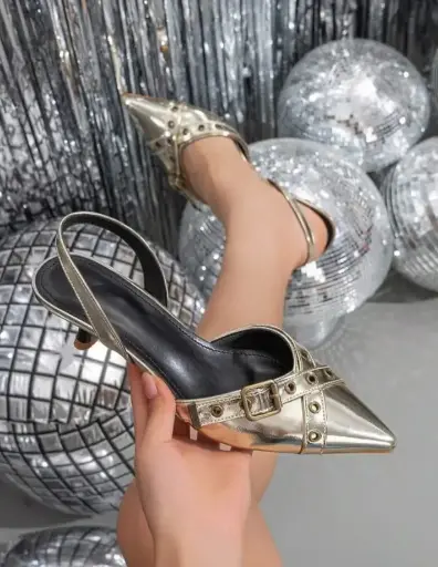 Strap Heeled Sandals Pumps